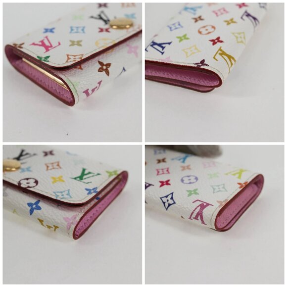 LOUIS VUITTON Monogram Multicolor Multicles 4 Key Case White M93731 Auth 132774V - Picture 16 of 16
